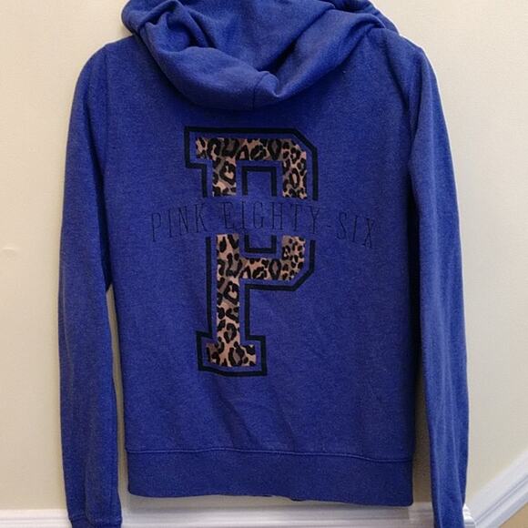 PINK Victoria's Secret Tops - Victoria's Secret Pink Hoodie Leopard P size small